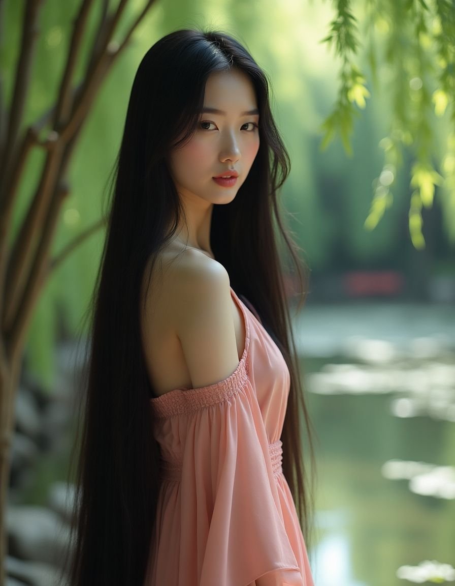 某女星古风造型绝美